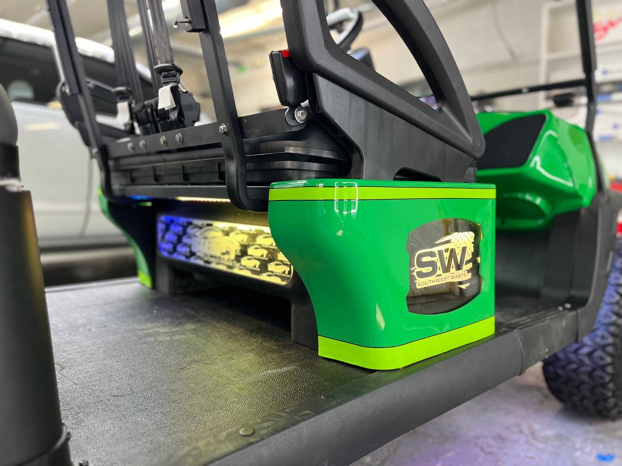 Golf Cart Enclosure with LED Lighting