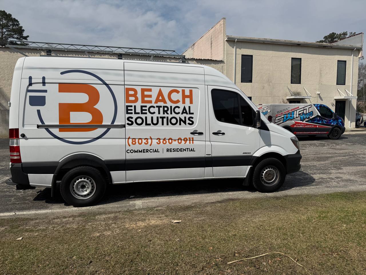 Beach Electrical Solutions Van Wrap